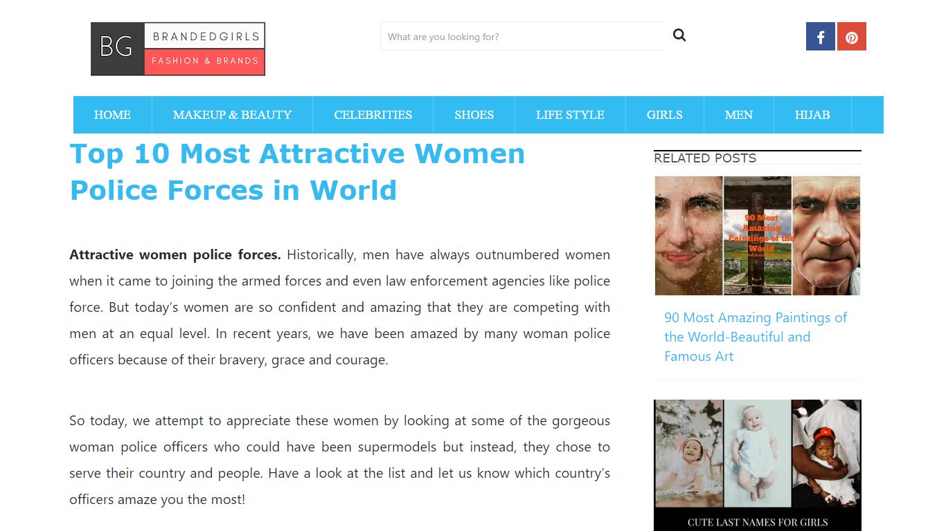 Top 10 Most Attractive Women Police Forces in World